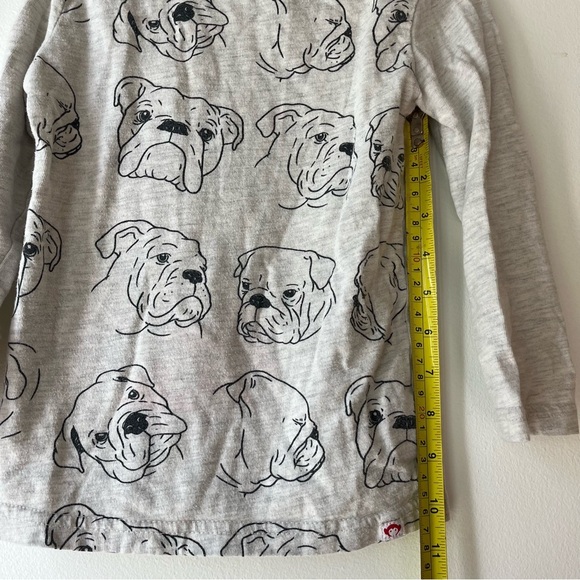 🌼 5/$25 Appaman Kids Bulldog Print Long Sleeve Tee | Size 4T | Gray Cotton Shirt - Picture 8 of 10